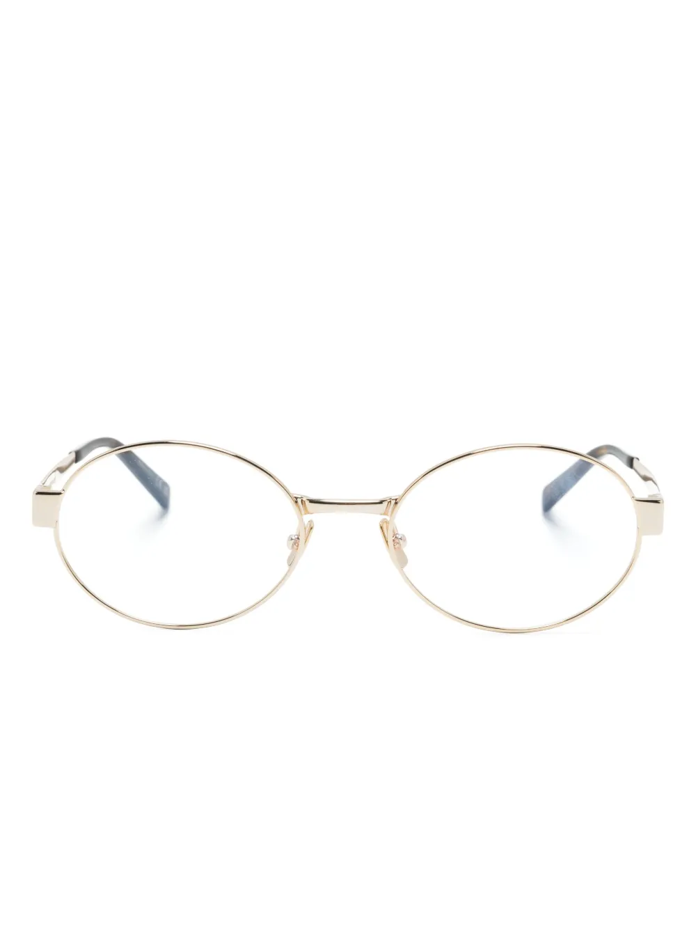 

Очки в овальной оправе Saint Laurent Eyewear, золотой