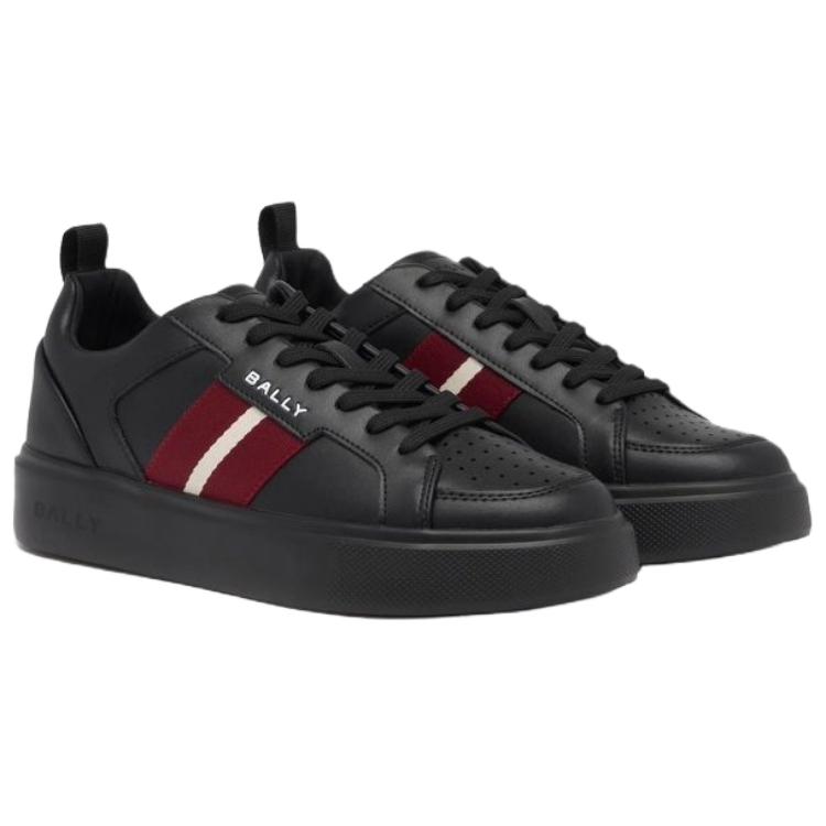 BALLY Низкие скейтерские кроссовки мужские черные — фото 4