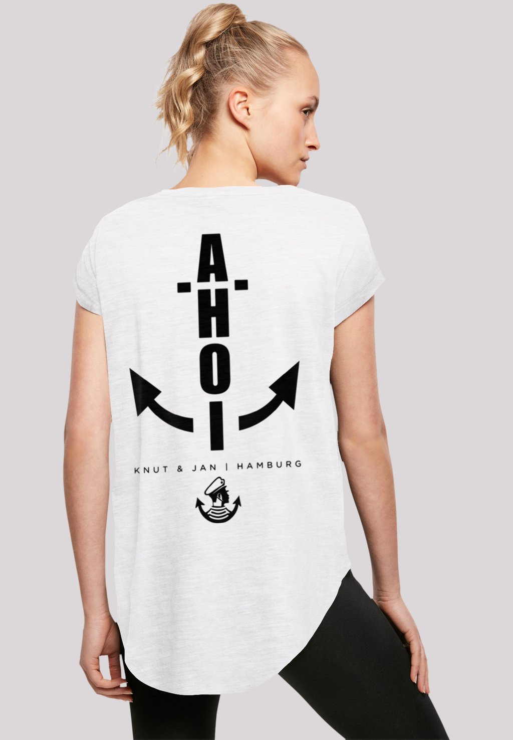 

Футболка с принтом AHOI ANKER KNUT & JAN HAMBURG F4NT4STIC, белый