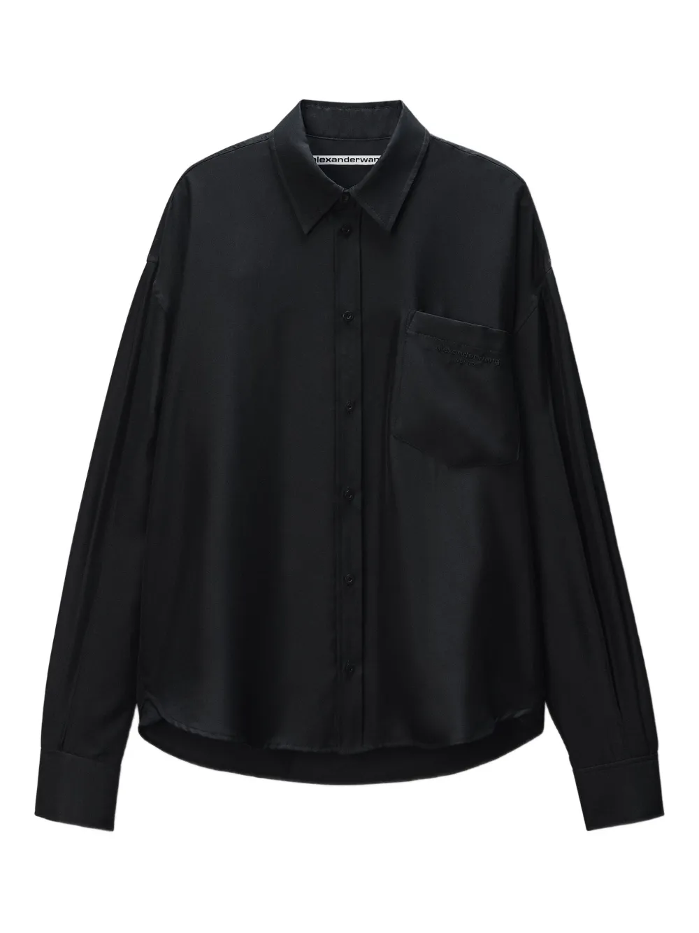 

Рубашка с разрезами на рукавах Alexander Wang, черный