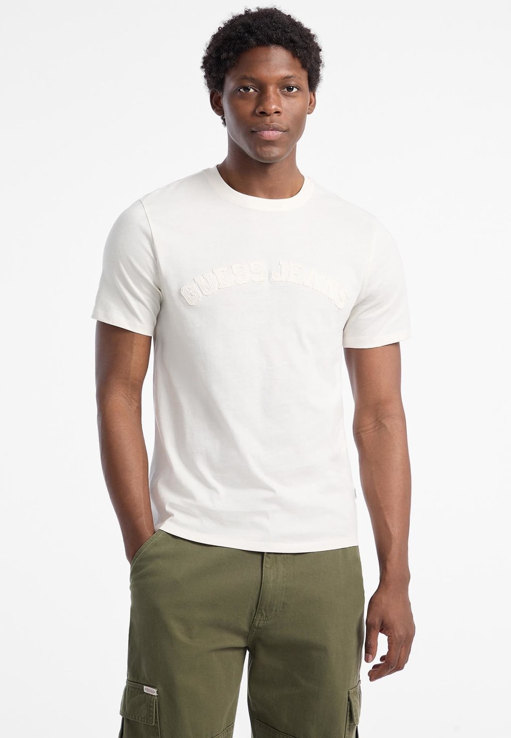 

Футболка с принтом Guess Jeans, белый