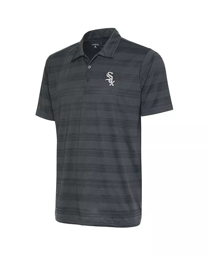 

Мужское серое поло Chicago White Sox Metallic Compass Antigua