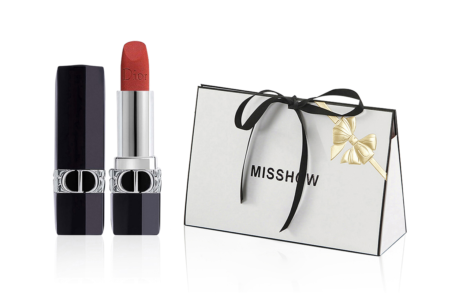 

DIOR Vivid Blue Gold Pearl Heart Chanel Inspired помада матовая текстура 3,5 г + пробник туалетной воды