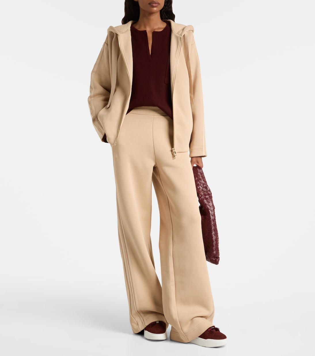 Широкие брюки Ifrem из хлопка с высокой талией Max Mara, Orzo — фото 2