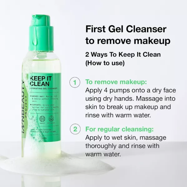 Гель для умывания Innbeauty Project — Увлажняющий Keep it clean с керамидами и 10 аминокислотами — фото 2