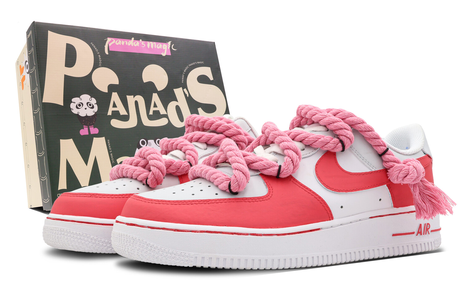 

Кроссовки Nike Air Force 1 Skateboarding Shoes Women's Low-top Gray, розовый