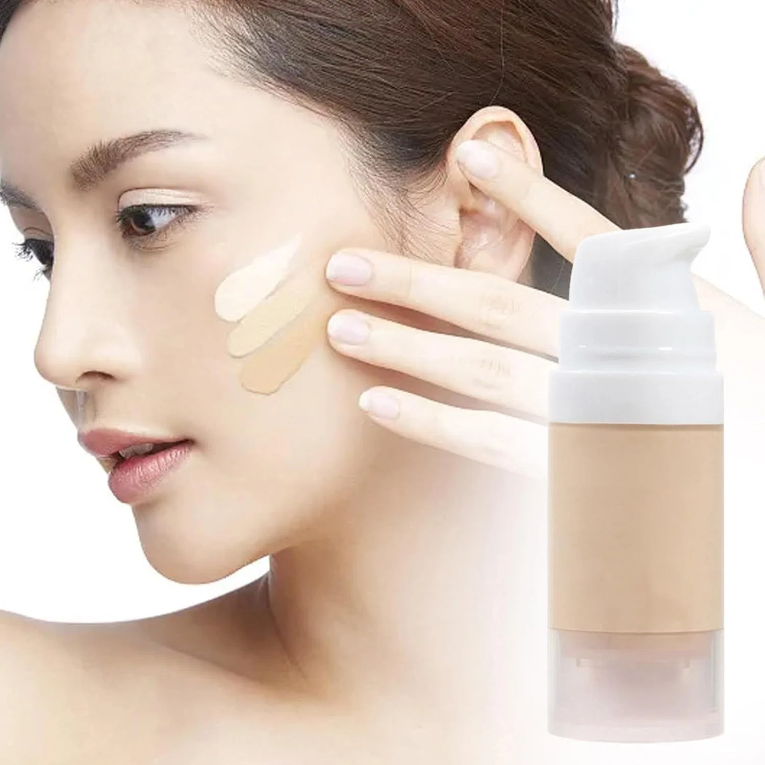 Тональное средство Liquid Foundation Concealer, без бренда, 30 г, цвет хаки — фото 3