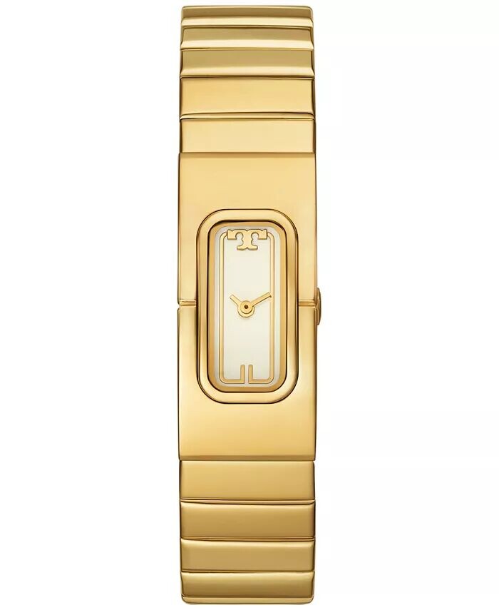

Женские часы The T Watch с золотистым браслетом из нержавеющей стали, 18 мм Tory Burch, золото