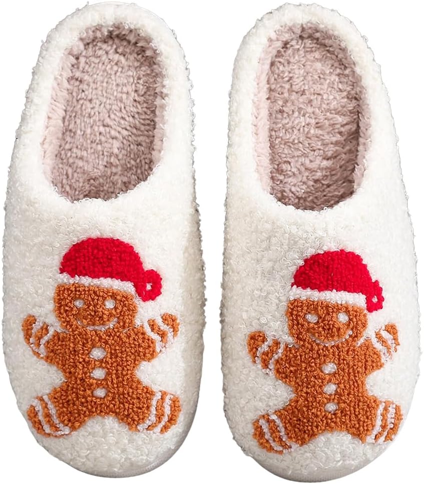 

Рождественские тапочки с оленями для женщин и мужчин, пушистые домашние тапочки с эффектом памяти, уютные тапочки для дома и улицы, зимние антискользящие плюшевые милые тапочки, тапочки для спальни, подарок на Хэллоуин и Рождество Hi-Y2Kgirls, A...