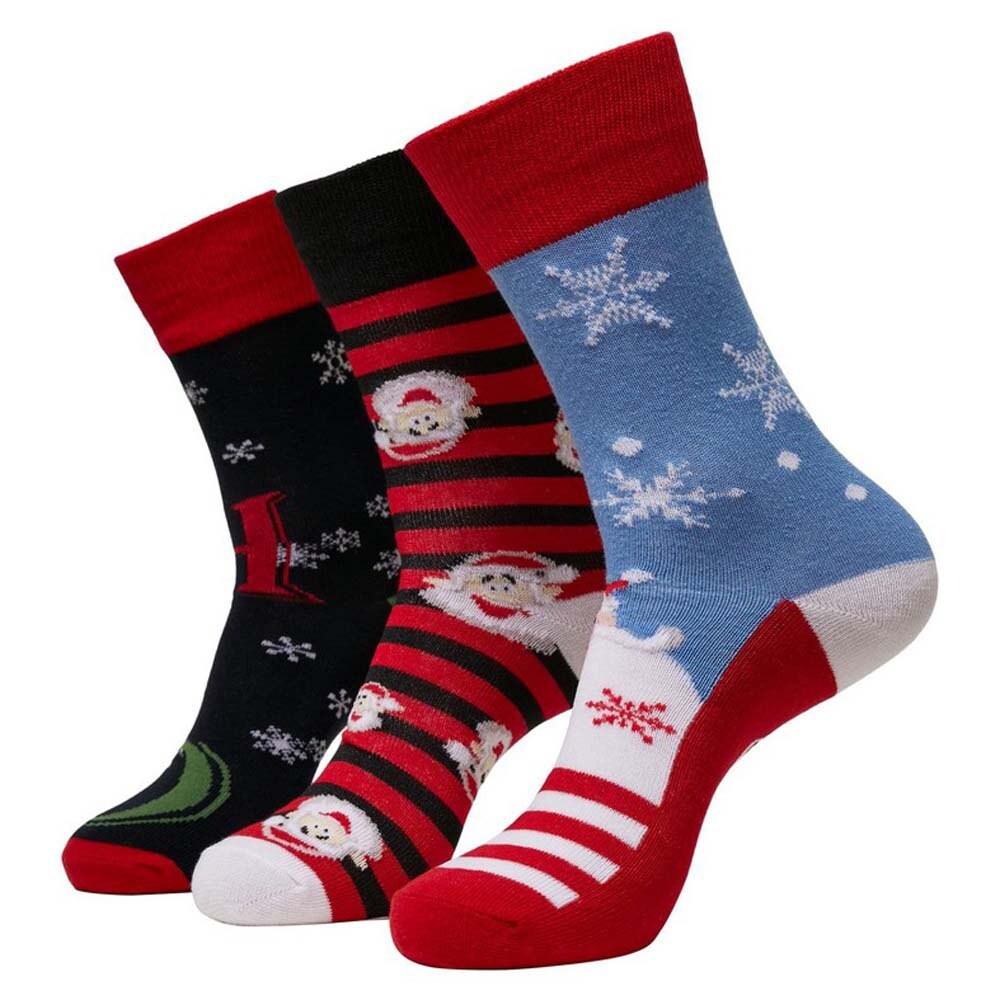

Носки Urban Classics Santa Ho Christmas 3 шт, разноцветный