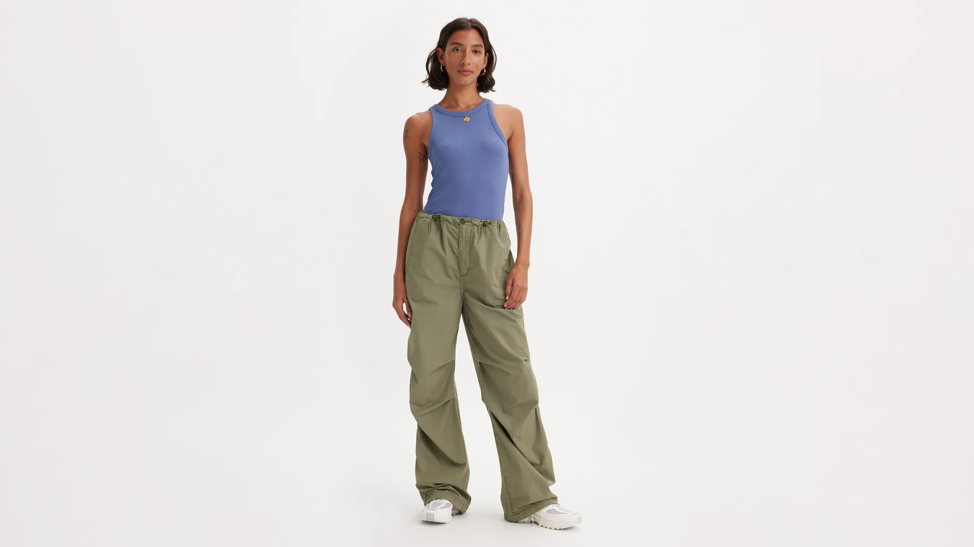 

Парашютные женские брюки Levi's, зеленый