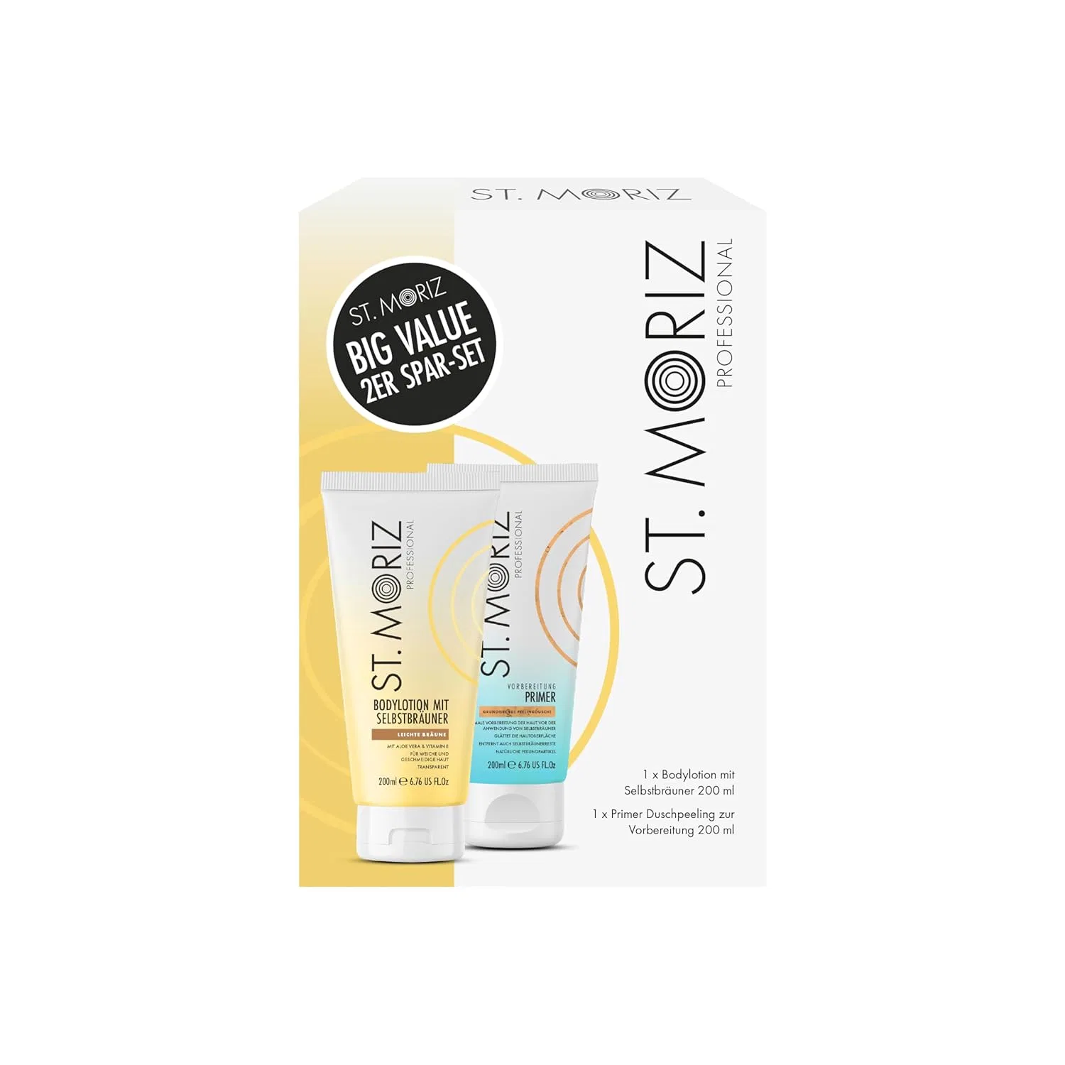 Подарочный набор St. Moriz Professional для автозагара, 2 предмета St. Moriz