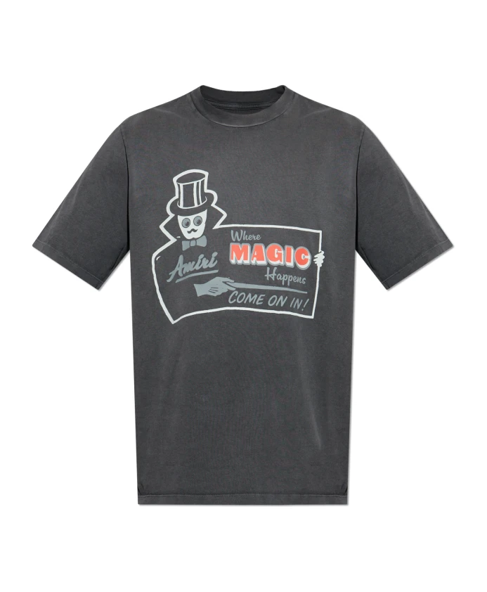 

Футболка с логотипом Amiri, серый