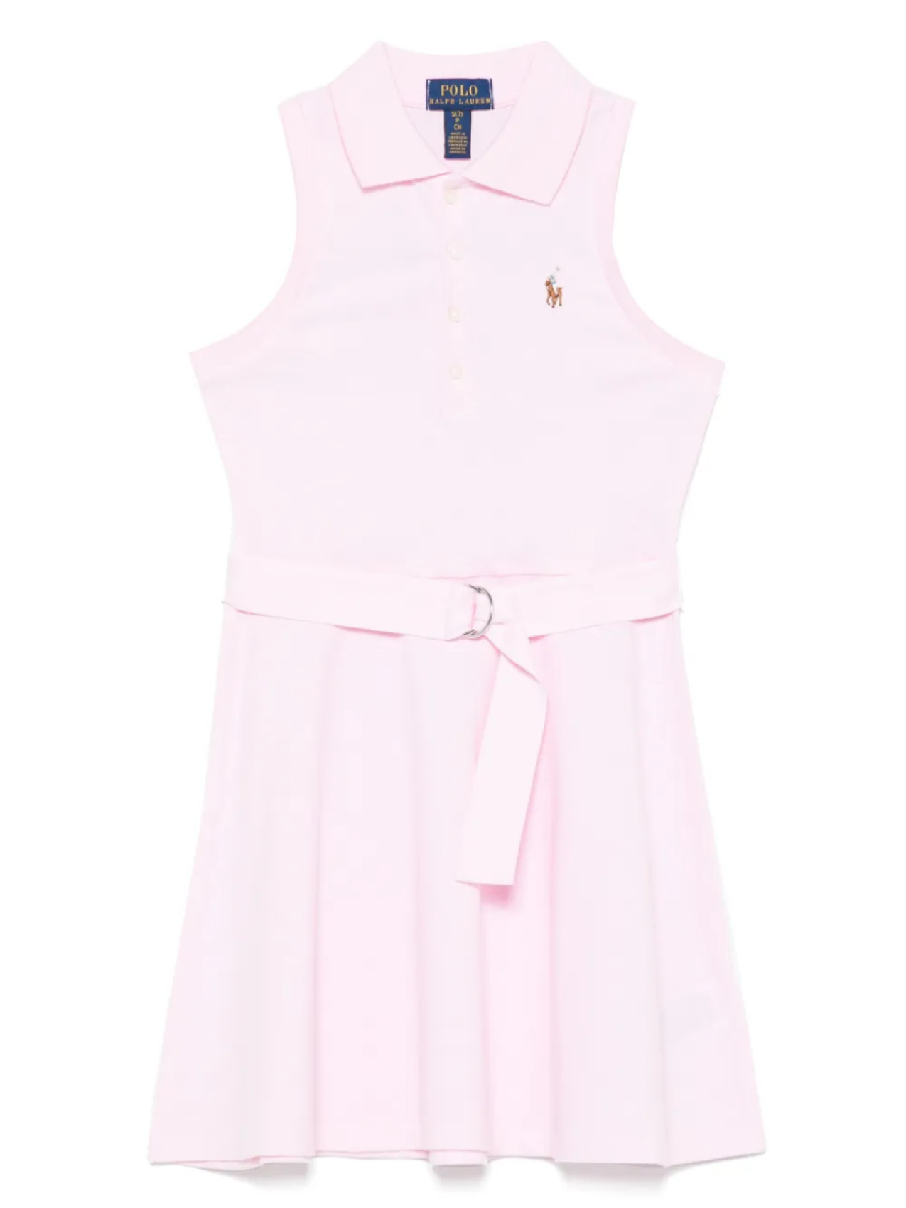 

POLO RALPH LAUREN KIDS платье с поясом, розовый