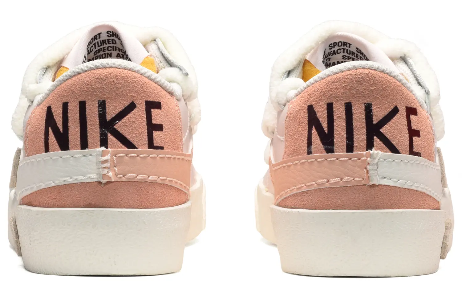 

Кроссовки Nike Blazer Skateboard Shoes Women's Low-Top Black White Pink