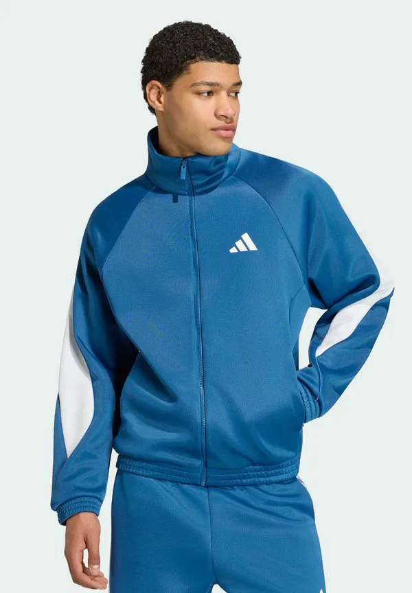 Тренировочная куртка для стадиона Adidas Sportswear, Dusky Petrol/White Ray Blue