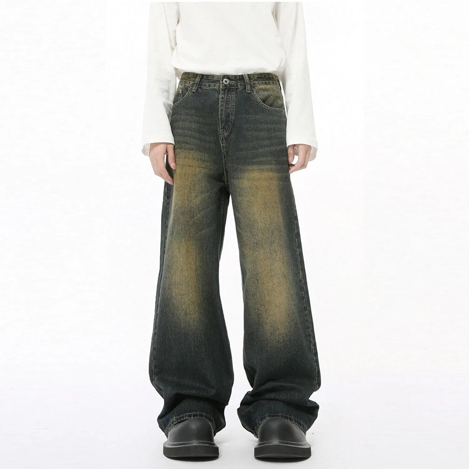 Джинсы свободные Baggy Hip Hop, Old Blue — фото 2