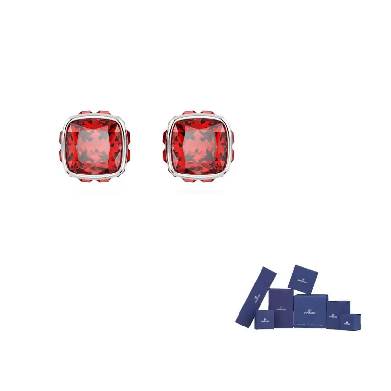 

Swarovski Кубический цирконий родированная имитация кристалла гвоздики для женщин Red