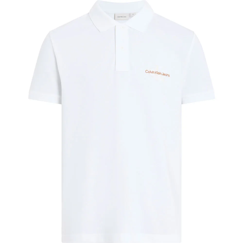 

Поло с коротким рукавом Calvin Klein Jeans Monologo, белый