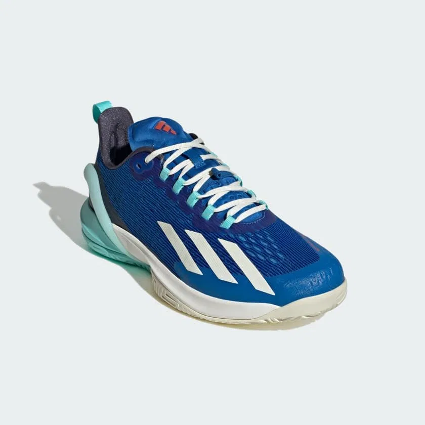 Кроссовки теннисные Adidas Adizero Cybersonic, Bright Royal/Off White/Flash Aqua — фото 4