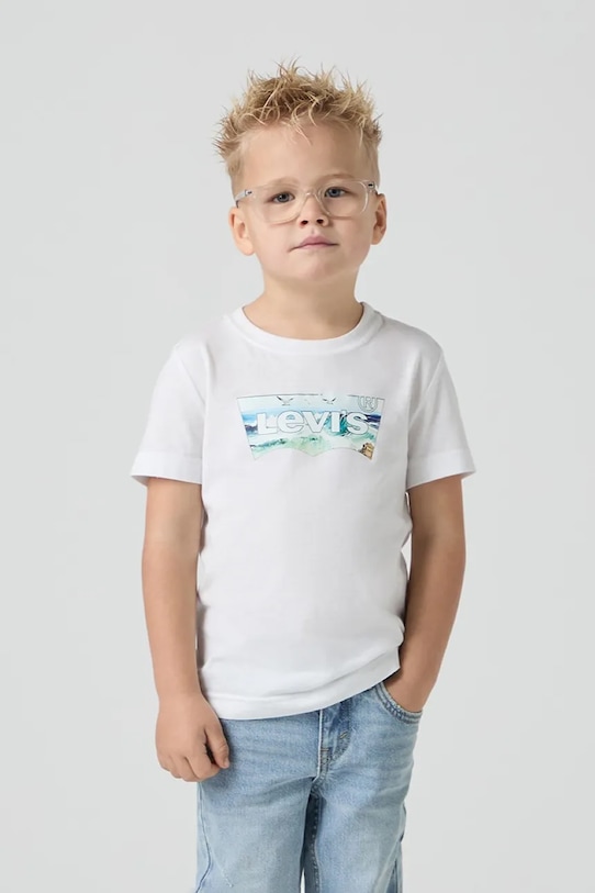 

Детская футболка CRASHING WAVES BATWING TEE Levi'S, белый