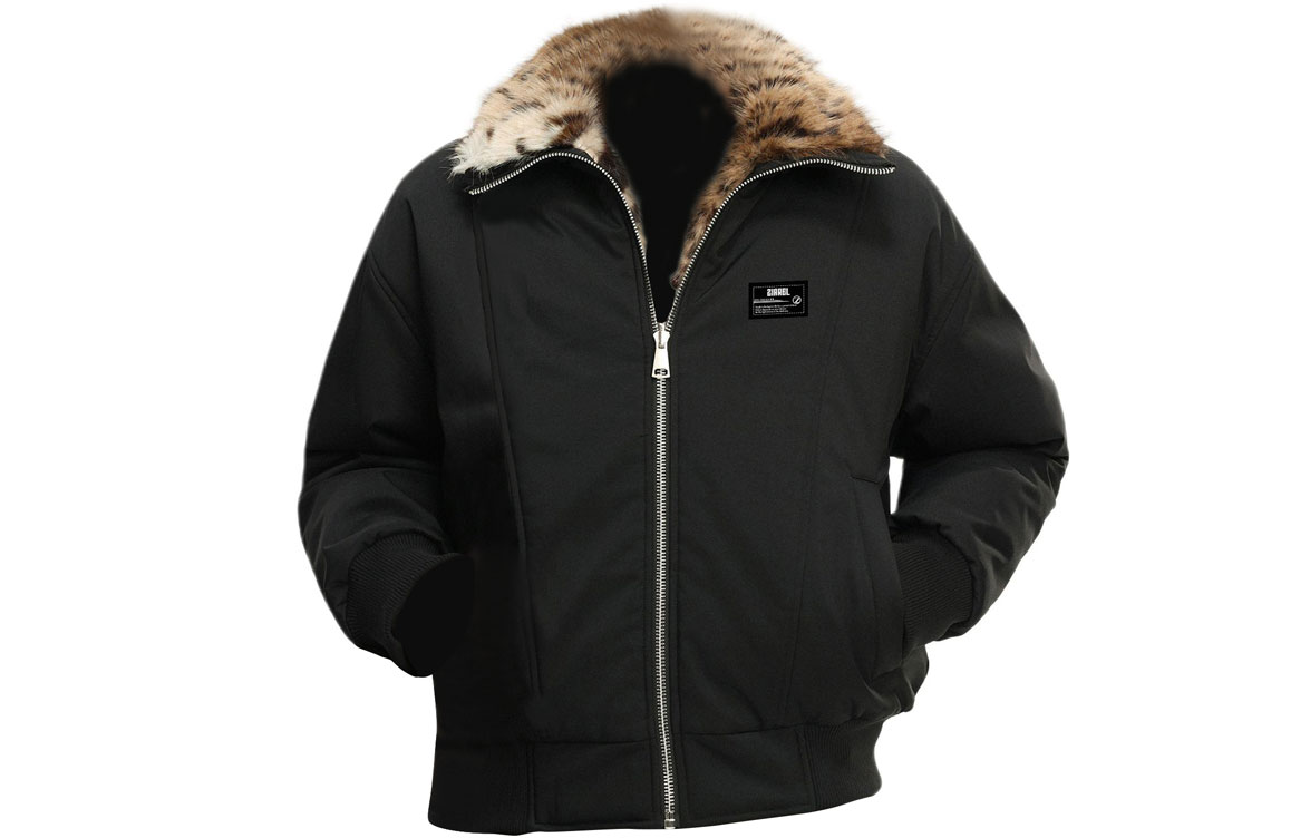 

Пуховик Unisex Stand Collar Thickened ZIAREL, черный with removable logo