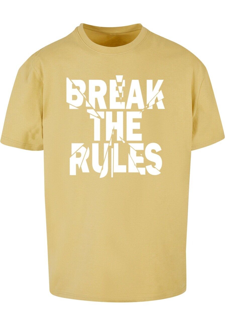 

Футболка Merchcode BREAK THE RULES 2, цвет Mustard