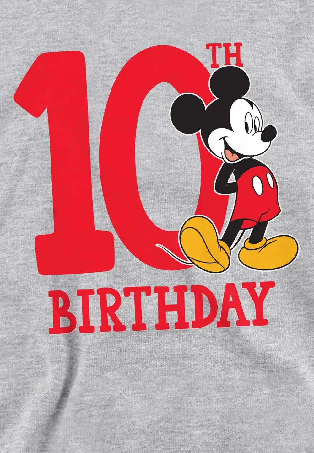 Худи детское Mickey Mouse, хлопок/полиэстер, Disney, серый — фото 2