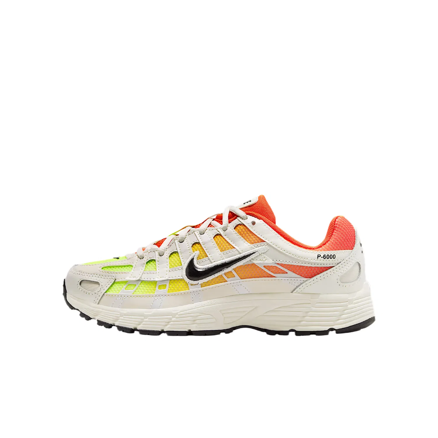 Детские кроссовки P 6000 Rebound Breathable Low top Running Shoes Nike, Sail White/Cosmic Gray/Fluorescent Ice/Black