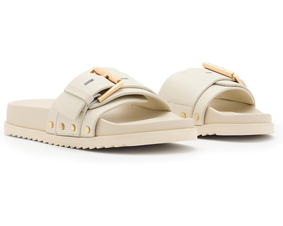 

Сандалии AllSaints Ellie Stud Slider, цвет Parchment White