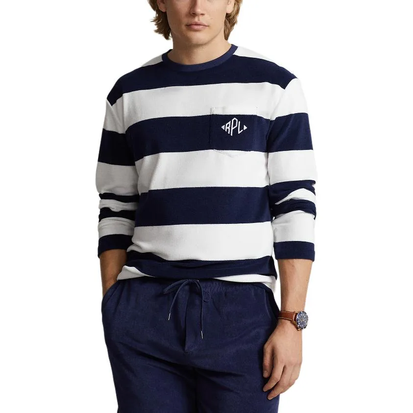 Polo Ralph Lauren Футболка мужская SS24 темно-синяя — фото 4