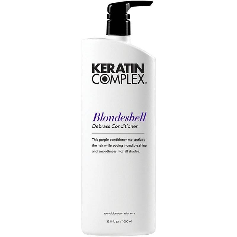 Кондиционер Keratin Complex Blondeshell Debrass - Фиолетовый кондиционер, увлажнение и придание блеска, 1000 мл — фото 2