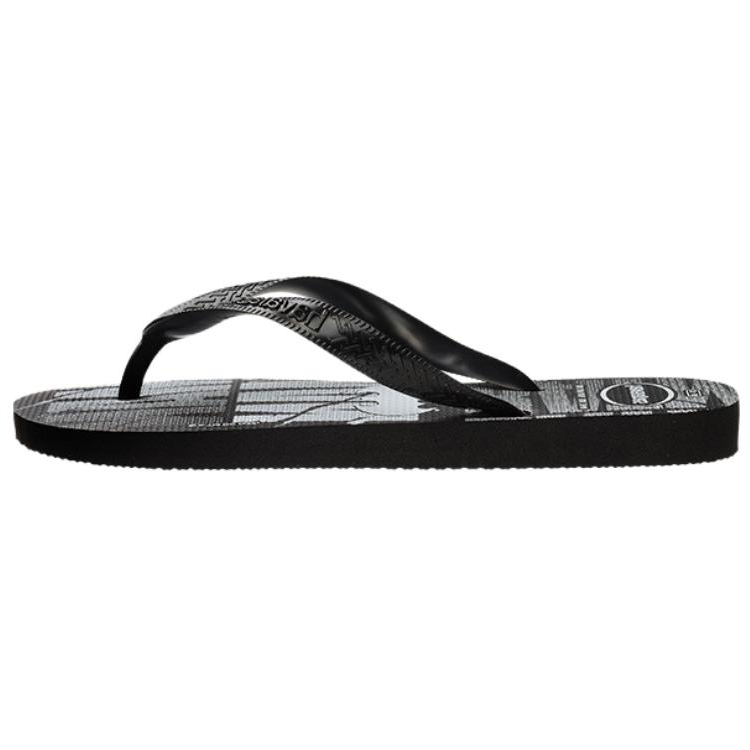 

Havaianas Мужские черные шлепанцы с резиновой подошвой, устойчивые к истиранию и скольжению