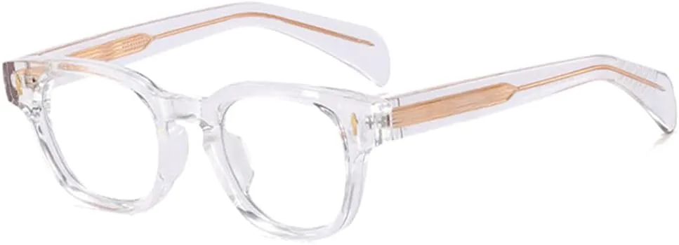 

Солнцезащитные очки UV400 с пружинным шарниром и заклепками, оправа для женщин и мужчин, для бега и занятий спортом на открытом воздухе UYPTK, Transparent