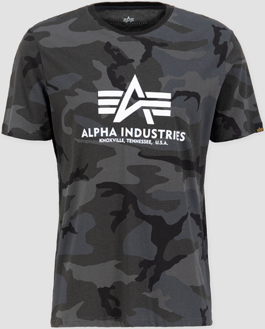 

Футболка Alpha Industries Basic Camo T-Shirt, черный/камуфляж