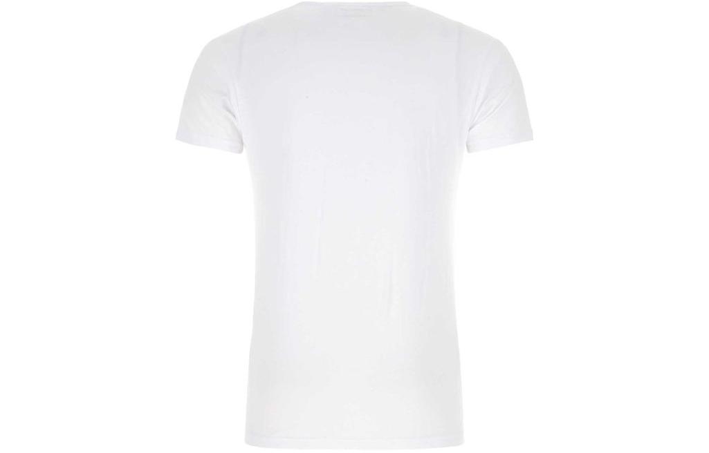 Двухкомплект футболок с логотипом Monogram EMPORIO ARMANI, 2 штуки (белый) — фото 2