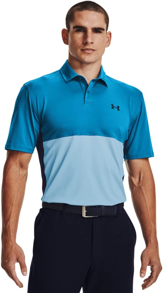 

Мужская футболка-поло для гольфа Under Armour Performance Blocked, Victory Blue (474)/Blue, Синий, Мужская футболка-поло для гольфа Under Armour Performance Blocked, Victory Blue (474)/Blue