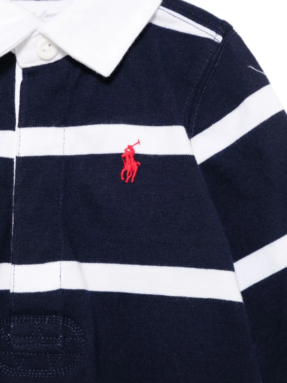 Джемпер с вышивкой Polo Pony Polo Ralph Lauren Kids, синий — фото 3