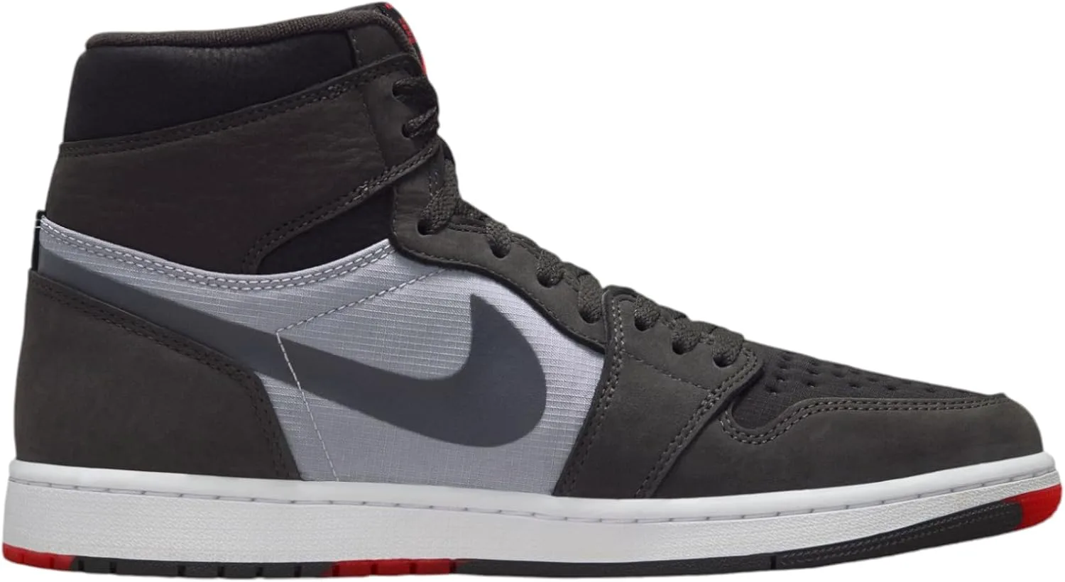 Мужские кроссовки Air Jordan 1 Element (DB2889-102, Legend Sand/Medium Olive/University Red) Nike, серый/черный/красный — фото 2