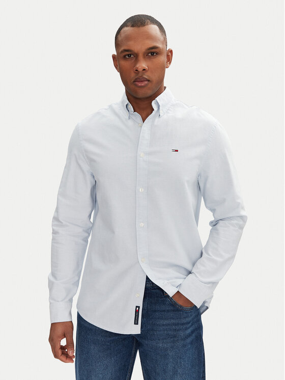

Рубашка обычного кроя DM0DM21298 Tommy Jeans, голубой