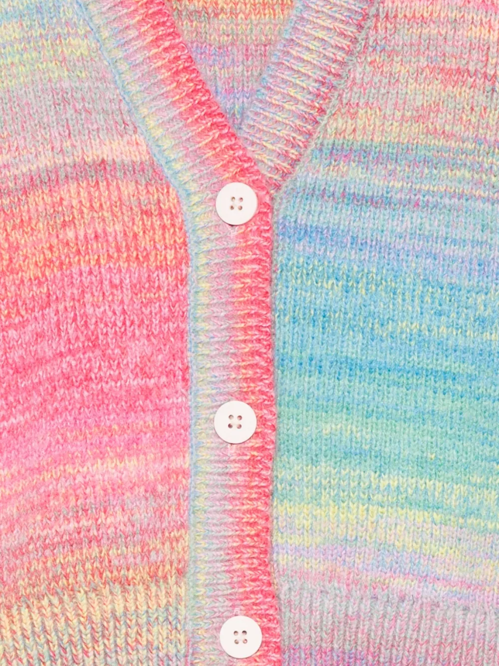 Кардиган в разноцветную полоску Stella Mccartney Kids, розовый — фото 3