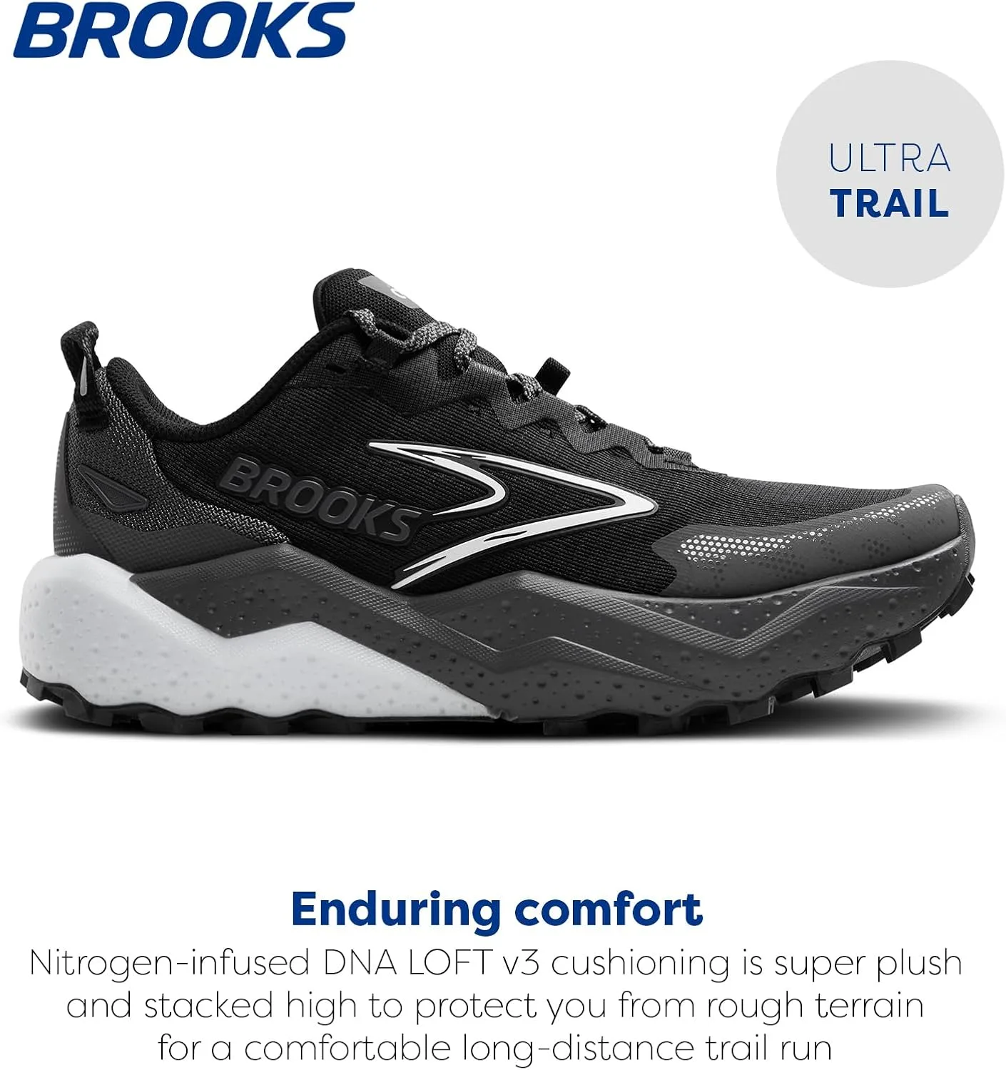 Мужские кроссовки Brooks 1104401d314, белый/черный — фото 2