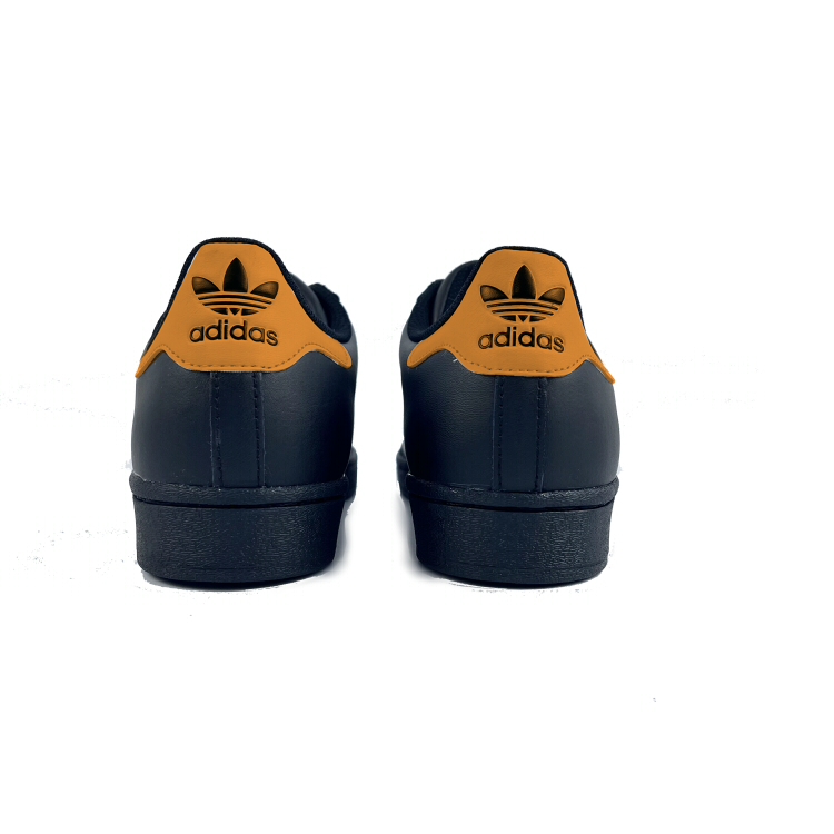 SUPERSTAR Противоскользящие Кроссовки Низкие Унисекс Черные Оранжевые Adidas Originals — фото 4