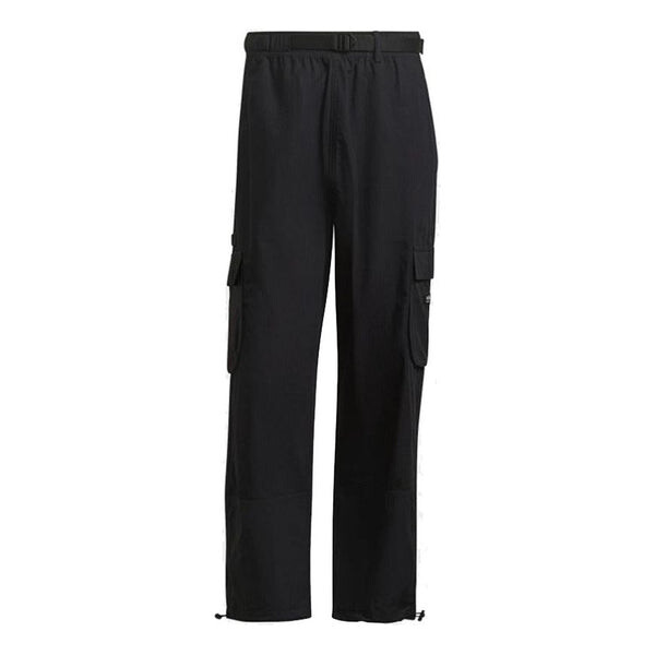 

Брюки Men's adidas originals Cargo Pant Side Pocket Splicing Drawstring Bundle Feet Sports Pants/Trousers/Joggers Black, черный