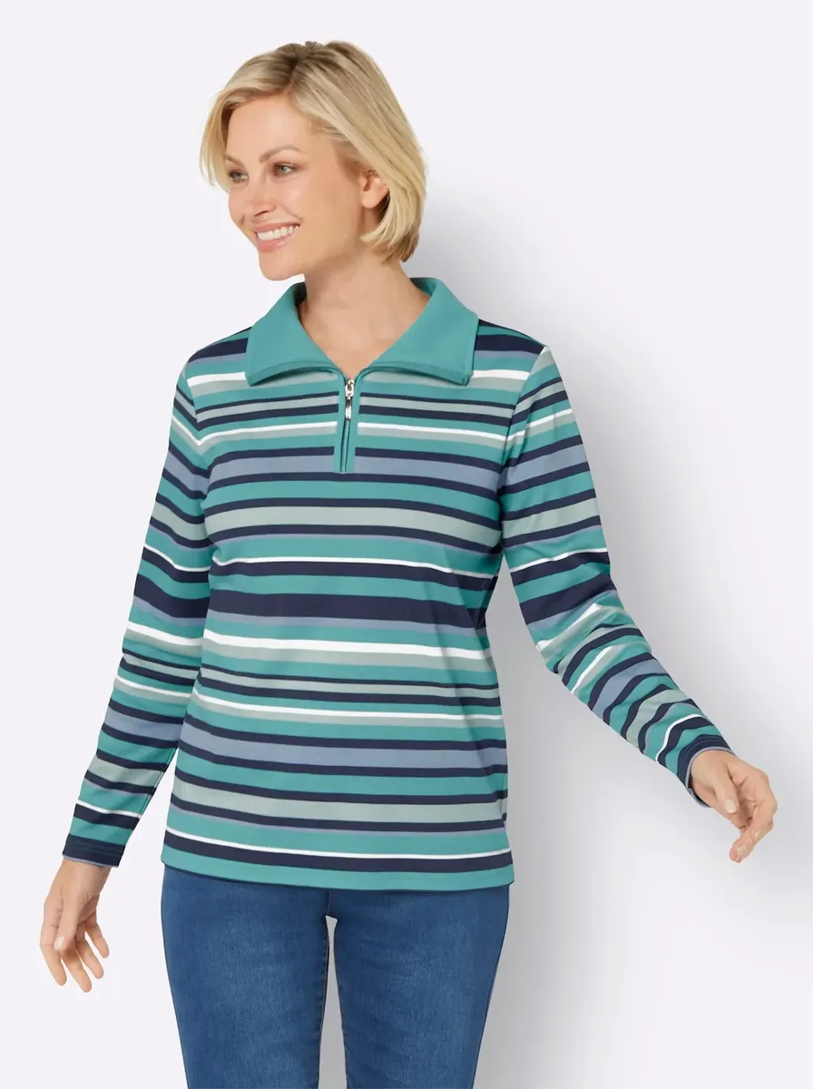 

Толстовка Classic Basics, цвет Marine-Ozean-Geringelt