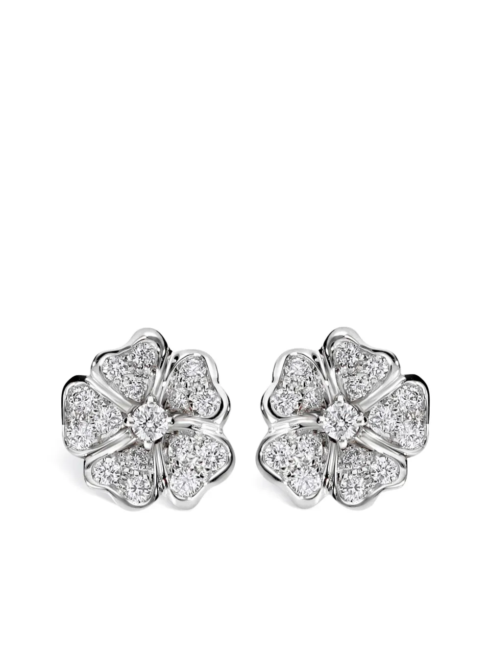 

Серьги Flora из белого золота с бриллиантами LEO PIZZO, серебряный