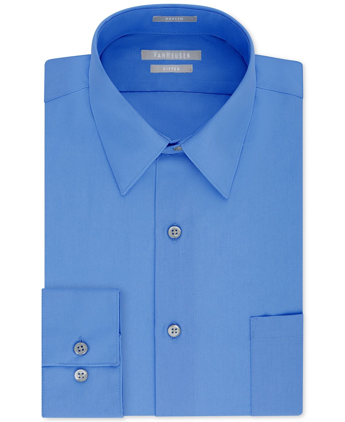 

Мужская классическая рубашка спортивного кроя из поплина Van Heusen