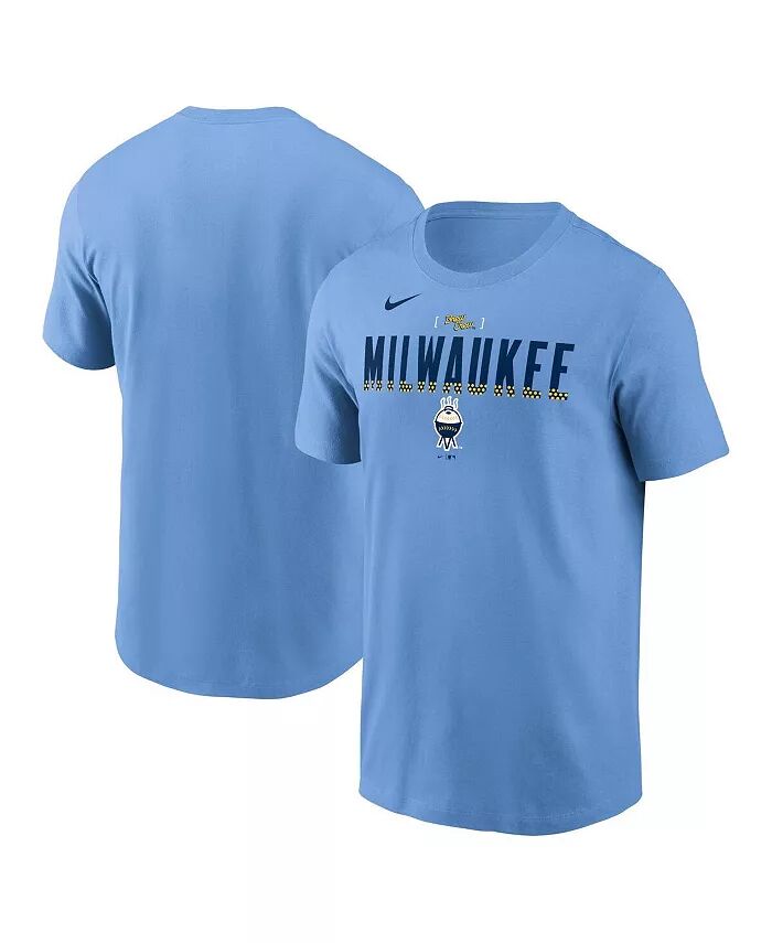 

Мужская светло-синяя футболка Milwaukee Brewers City Connect Nike