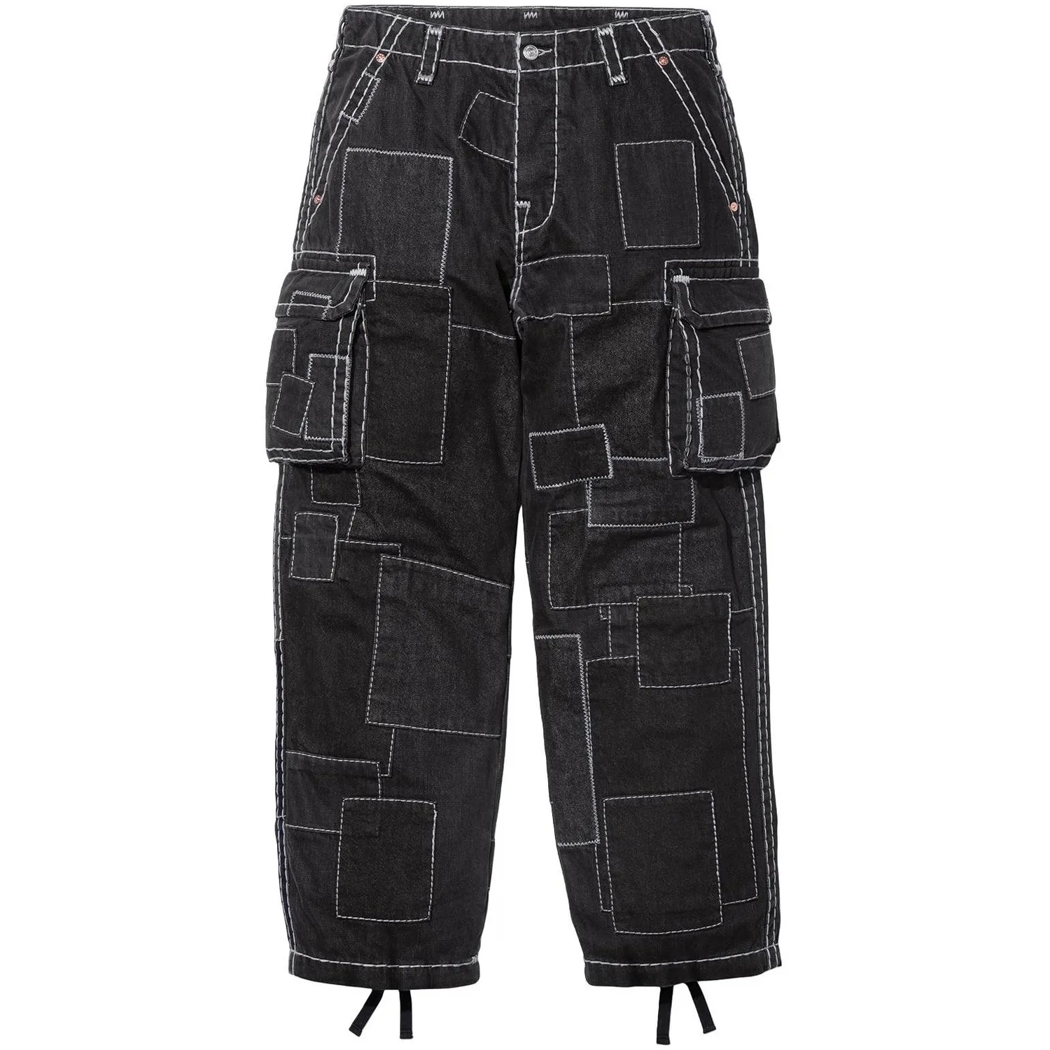 Кargo-штаны True Religion FW25 WEEK13 Patchwork Supreme, зеленый — фото 3