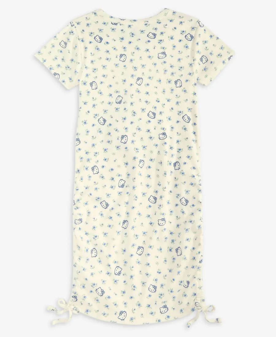 Платье Hello Kitty с боковой затяжкой для девочек 4-16 лет Grayson Threads Kids, The Label, белый — фото 2